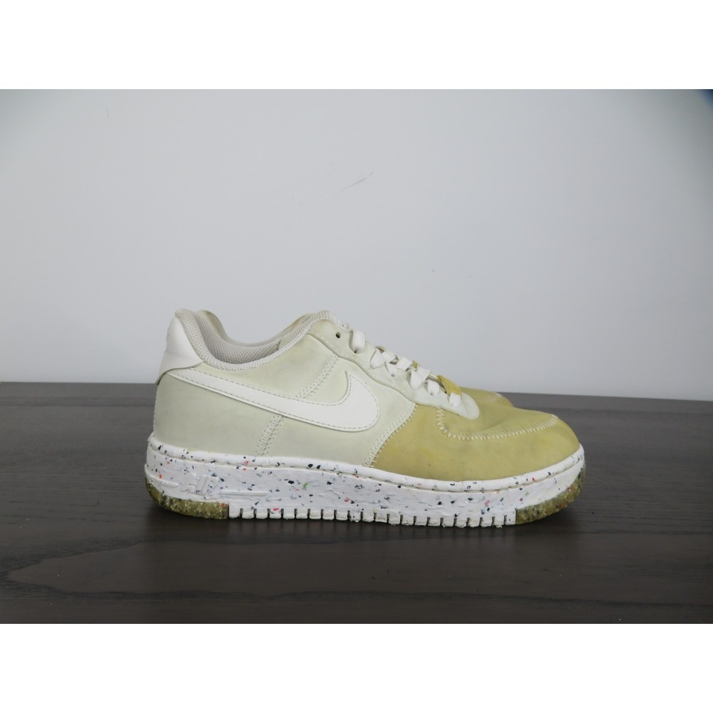 Nike Air Force 1 Crater Shoes Womens 8.5 Summit White Low Sneakers CT1986-100